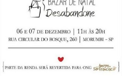 Bazar de Natal Desabandone: Participe!