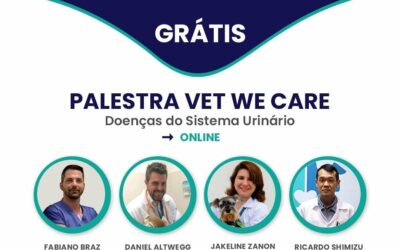 Assista a Palestra Vet We Care Doenças do Trato Urinário. É gratis!