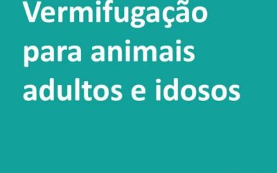 Como controlar parasitas intestinais em animais adultos e idosos?